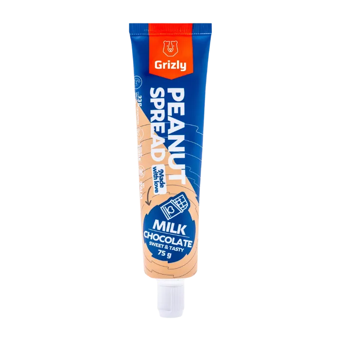 Grizly Arašídový krém s mléčnou čokoládou v tubě 75 g